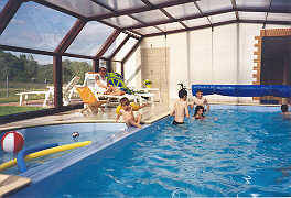 Heated indoor swimming pool
